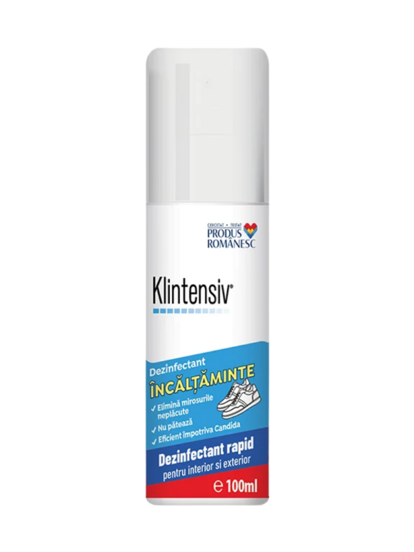 Dezinfectant spray pentru interiorul și exteriorul încălțămintei Klintesiv